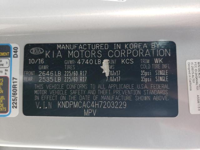 Photo 11 VIN: KNDPMCAC4H7203229 - KIA SPORTAGE 