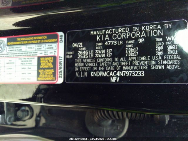 Photo 8 VIN: KNDPMCAC4N7973233 - KIA SPORTAGE 