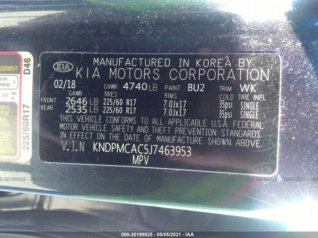 Photo 8 VIN: KNDPMCAC5J7463953 - KIA SPORTAGE 