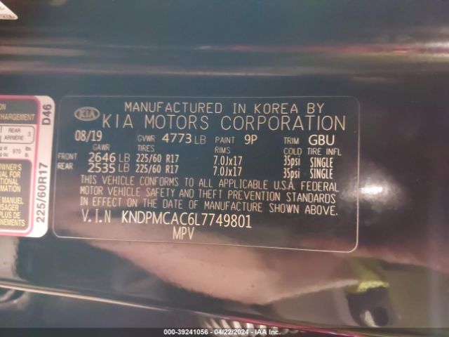 Photo 8 VIN: KNDPMCAC6L7749801 - KIA SPORTAGE 