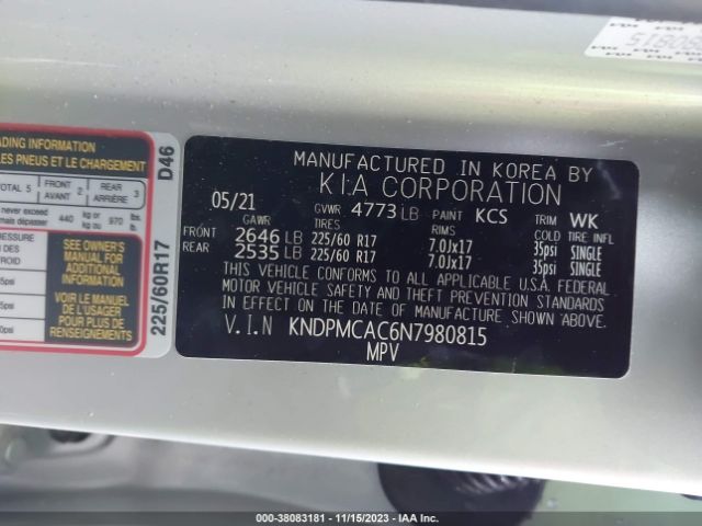 Photo 8 VIN: KNDPMCAC6N7980815 - KIA SPORTAGE 