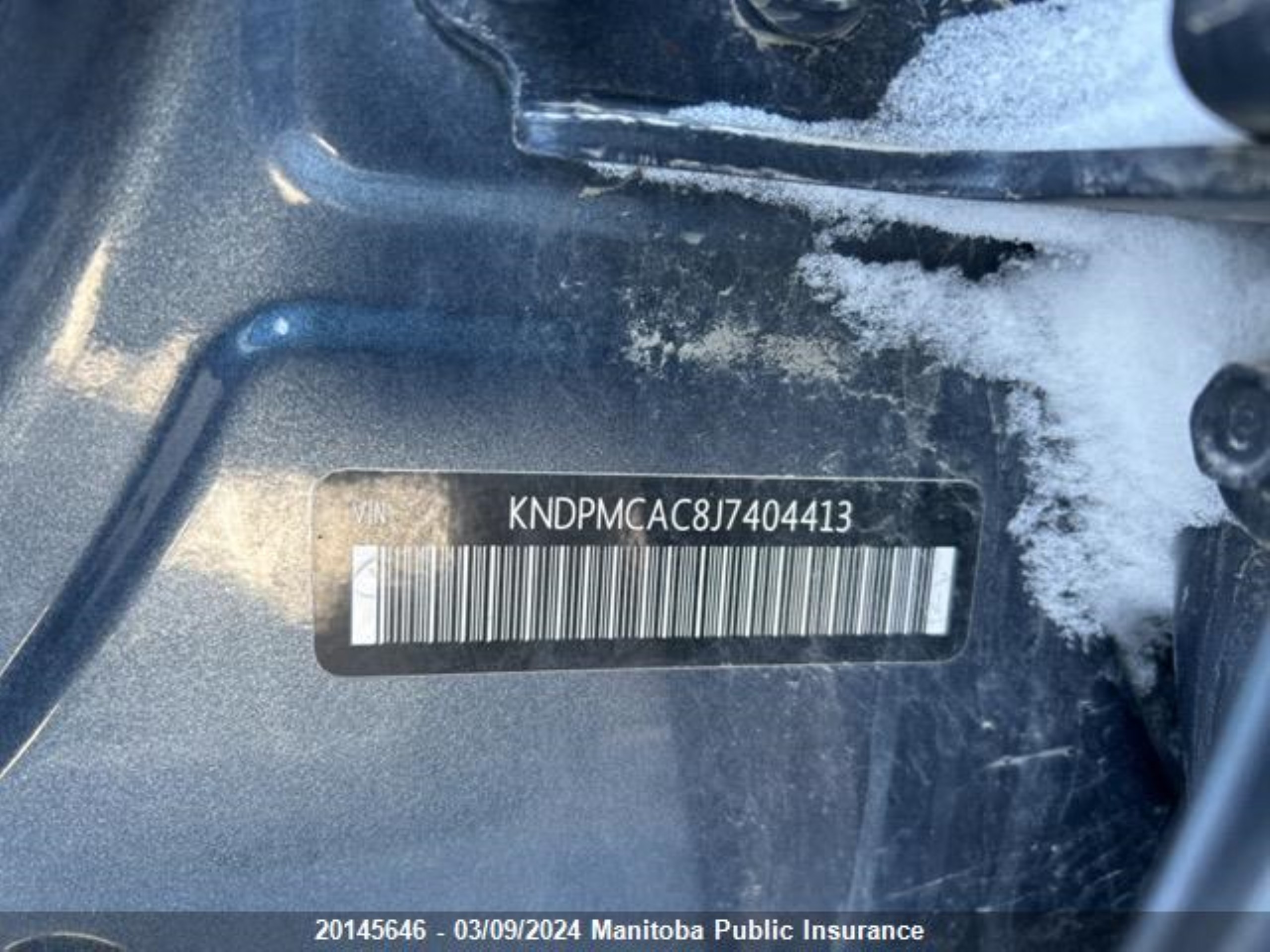 Photo 8 VIN: KNDPMCAC8J7404413 - KIA SPORTAGE 