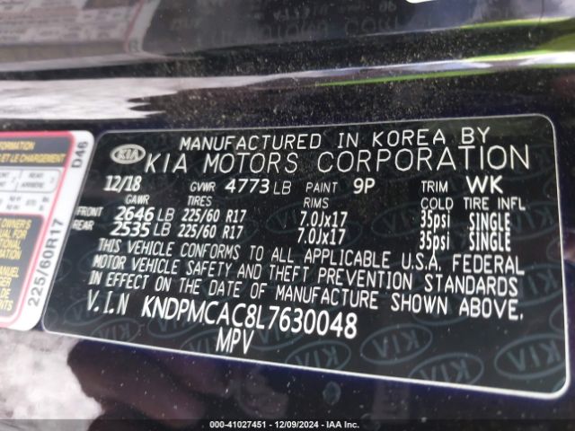 Photo 8 VIN: KNDPMCAC8L7630048 - KIA SPORTAGE 