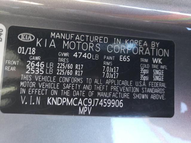 Photo 12 VIN: KNDPMCAC9J7459906 - KIA SPORTAGE 