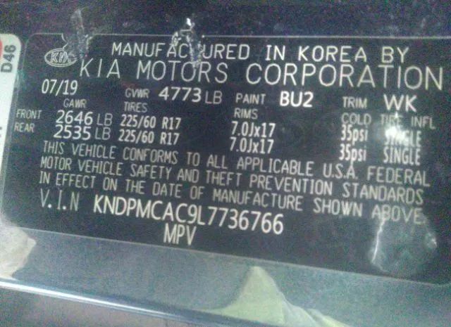 Photo 8 VIN: KNDPMCAC9L7736766 - KIA SPORTAGE 