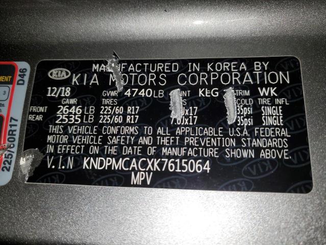 Photo 11 VIN: KNDPMCACXK7615064 - KIA SPORTAGE 