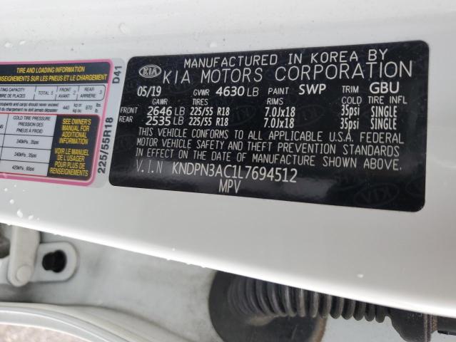 Photo 11 VIN: KNDPN3AC1L7694512 - KIA SPORTAGE 