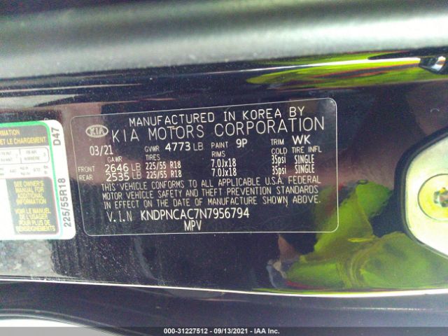 Photo 8 VIN: KNDPNCAC7N7956794 - KIA SPORTAGE 