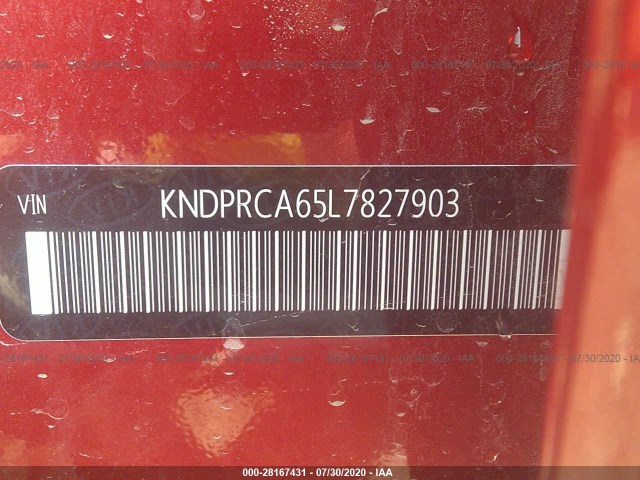 Photo 8 VIN: KNDPRCA65L7827903 - KIA SPORTAGE 