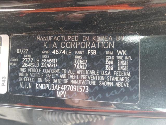 Photo 13 VIN: KNDPU3AF4P7091573 - KIA SPORTAGE 