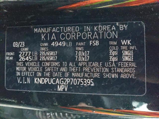 Photo 12 VIN: KNDPUCAG2P7075395 - KIA SPORTAGE 