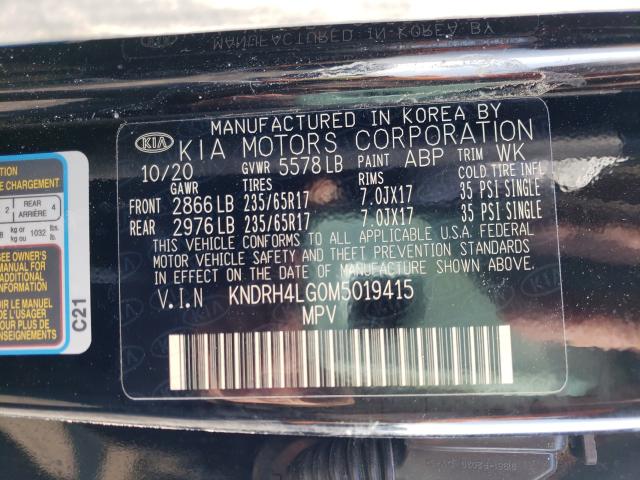 Photo 9 VIN: KNDRH4LG0M5019415 - KIA SORENTO EX 