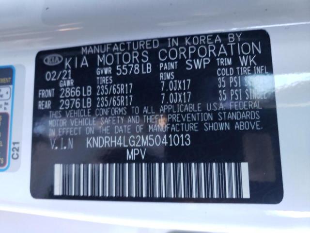 Photo 9 VIN: KNDRH4LG2M5041013 - KIA SORENTO EX 