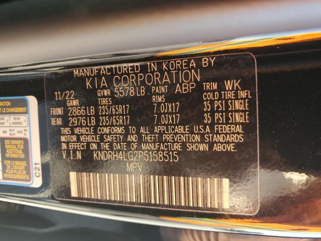 Photo 13 VIN: KNDRH4LG2P5158515 - KIA SORENTO 