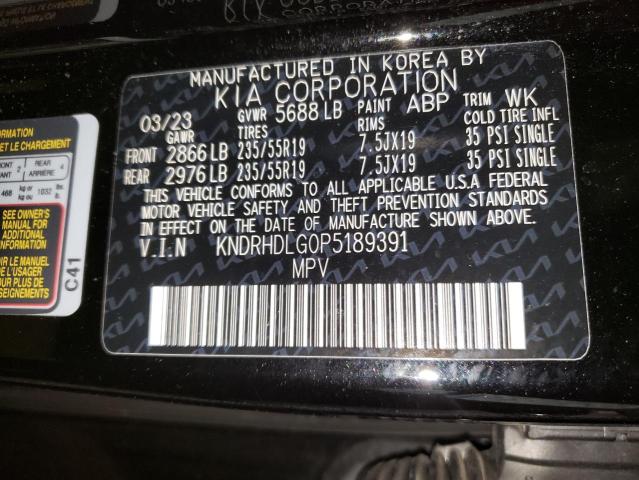 Photo 12 VIN: KNDRHDLG0P5189391 - KIA SORENTO 