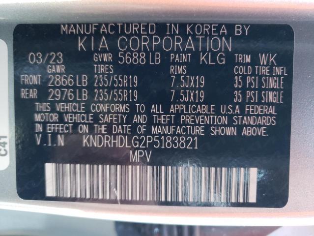 Photo 12 VIN: KNDRHDLG2P5183821 - KIA SORENTO EX 