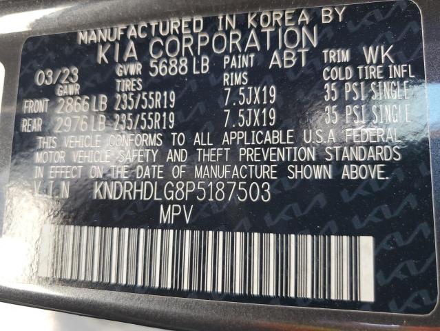 Photo 13 VIN: KNDRHDLG8P5187503 - KIA SORENTO EX 