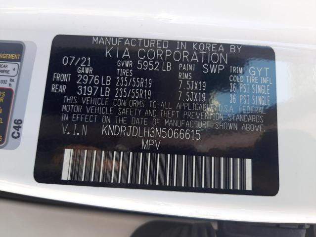 Photo 9 VIN: KNDRJDLH3N5066615 - KIA SORENTO SX 