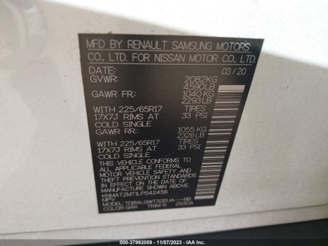 Photo 8 VIN: KNMAT2MT1LP542456 - NISSAN ROGUE 