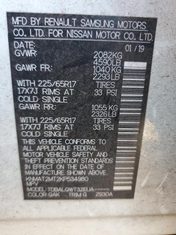 Photo 11 VIN: KNMAT2MT2KP534980 - NISSAN ROGUE 