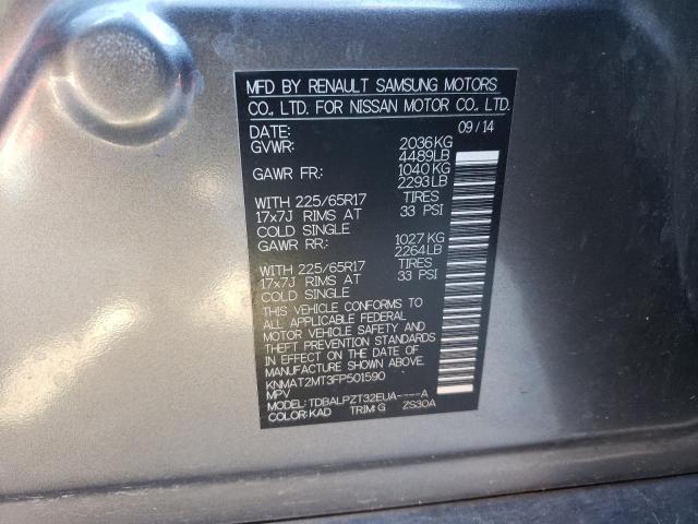 Photo 12 VIN: KNMAT2MT3FP501590 - NISSAN ROGUE 