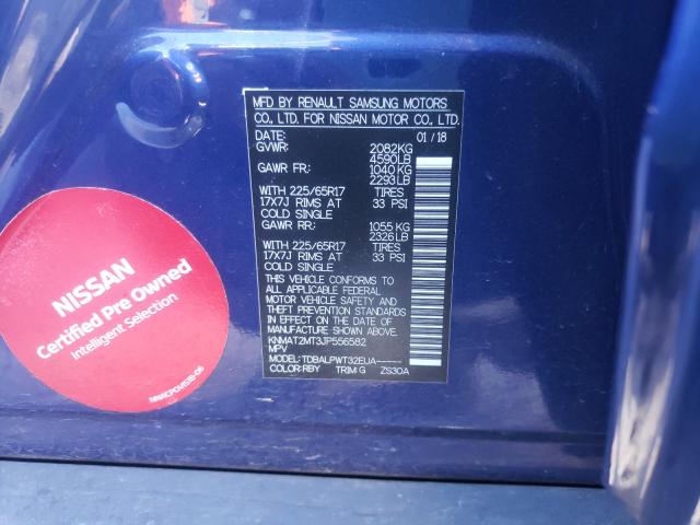 Photo 9 VIN: KNMAT2MT3JP556582 - NISSAN ROGUE 