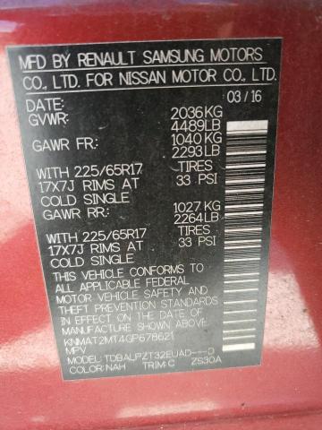 Photo 12 VIN: KNMAT2MT4GP678621 - NISSAN ROGUE S 