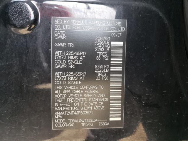 Photo 9 VIN: KNMAT2MT4JP503521 - NISSAN ROGUE 