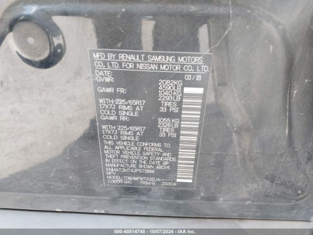 Photo 8 VIN: KNMAT2MT4JP571866 - NISSAN ROGUE 