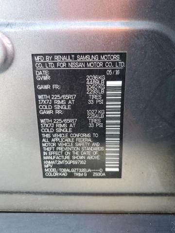 Photo 12 VIN: KNMAT2MT5GP697162 - NISSAN ROGUE S 