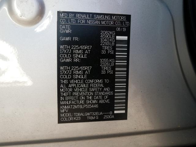 Photo 9 VIN: KNMAT2MT6LP515446 - NISSAN ROGUE 