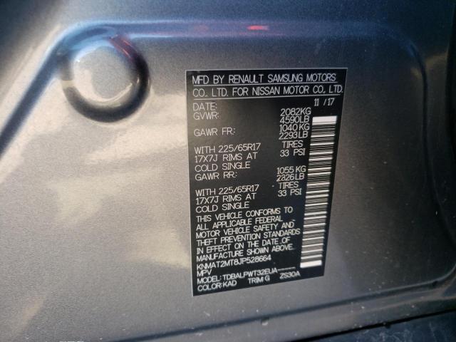 Photo 9 VIN: KNMAT2MT8JP528664 - NISSAN ROGUE S 