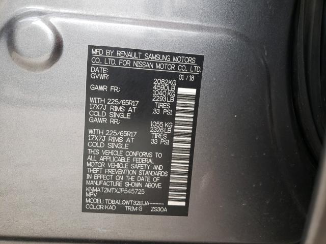 Photo 9 VIN: KNMAT2MTXJP545725 - NISSAN ROGUE 