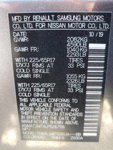 Photo 9 VIN: KNMAT2MTXLP526756 - NISSAN ROGUE S 