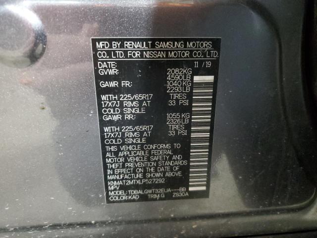 Photo 12 VIN: KNMAT2MTXLP527292 - NISSAN ROGUE 