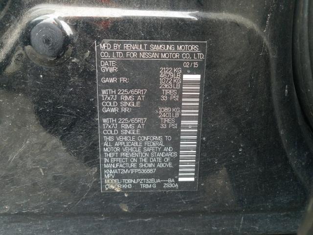 Photo 9 VIN: KNMAT2MV1FP536887 - NISSAN ROGUE S 