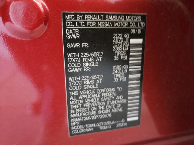 Photo 9 VIN: KNMAT2MV1GP729476 - NISSAN ROGUE 