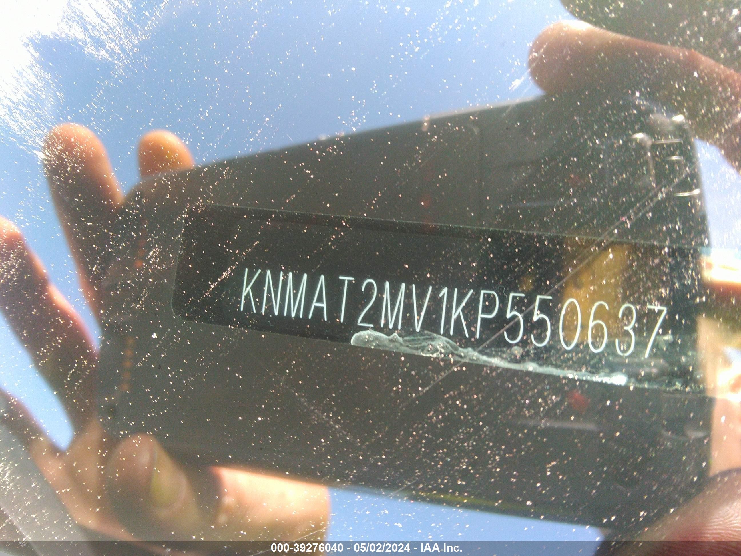 Photo 8 VIN: KNMAT2MV1KP550637 - NISSAN ROGUE 