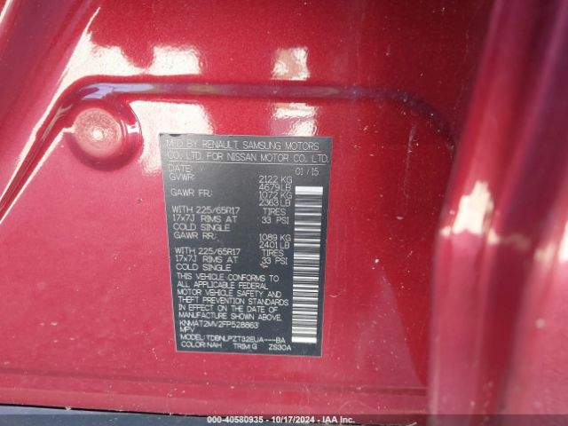 Photo 8 VIN: KNMAT2MV2FP528863 - NISSAN ROGUE 