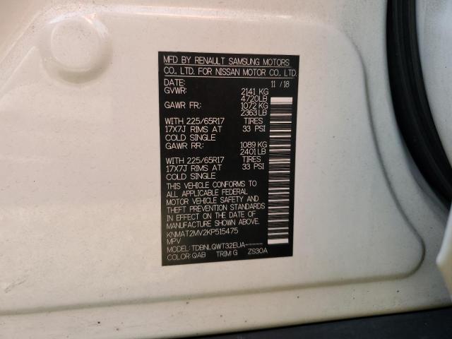 Photo 12 VIN: KNMAT2MV2KP515475 - NISSAN ROGUE S 