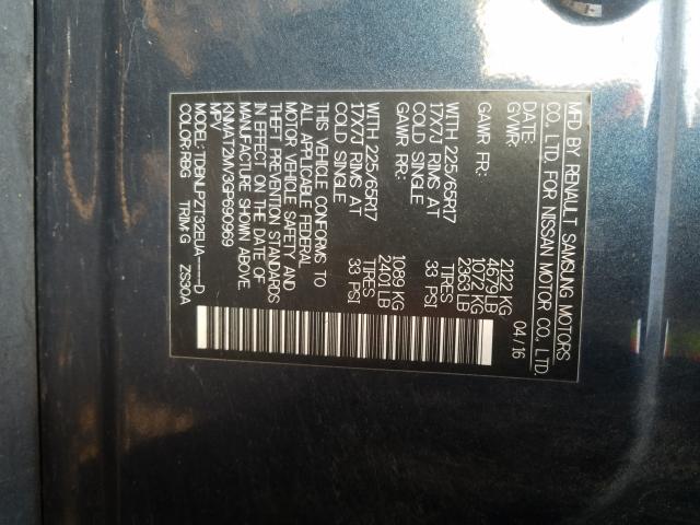 Photo 9 VIN: KNMAT2MV3GP690969 - NISSAN ROGUE S 