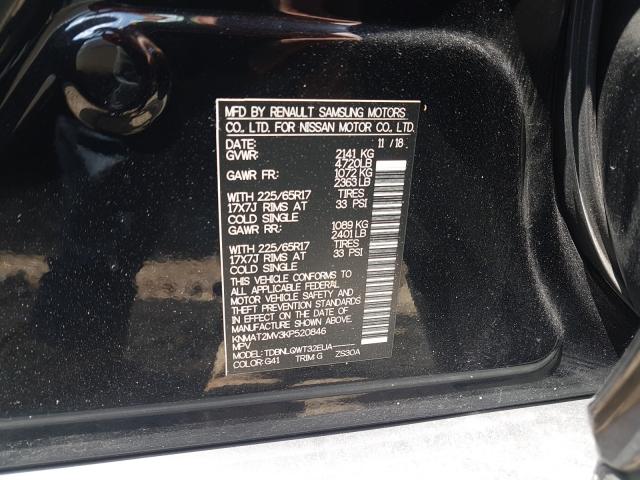 Photo 9 VIN: KNMAT2MV3KP520846 - NISSAN ROGUE S 