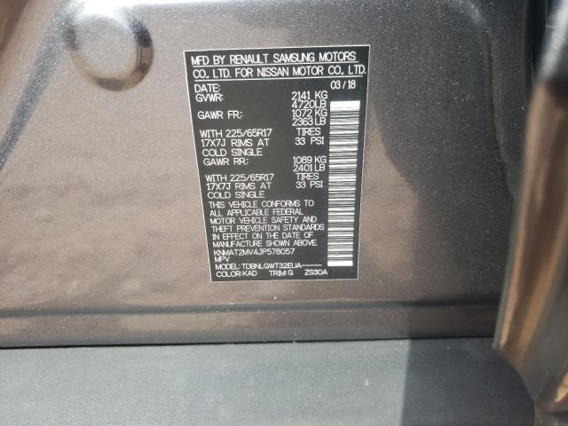 Photo 9 VIN: KNMAT2MV4JP578057 - NISSAN ROGUE S 