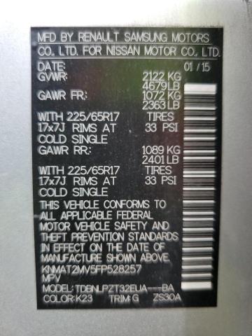 Photo 13 VIN: KNMAT2MV5FP528257 - NISSAN ROGUE 