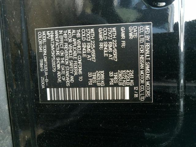 Photo 9 VIN: KNMAT2MV5KP528379 - NISSAN ROGUE S 