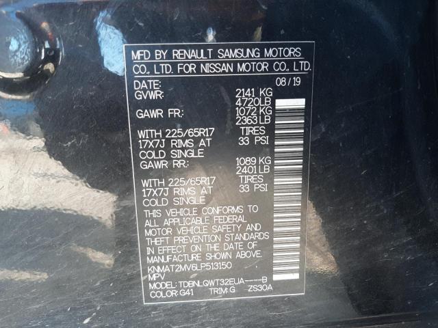 Photo 9 VIN: KNMAT2MV6LP513150 - NISSAN ROGUE S 