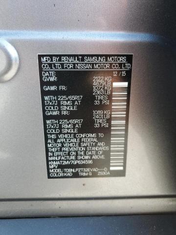 Photo 12 VIN: KNMAT2MV7GP634596 - NISSAN ROGUE S 