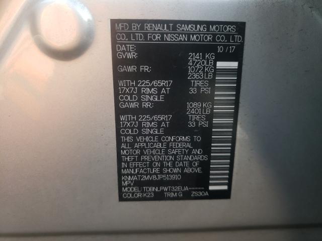 Photo 9 VIN: KNMAT2MV8JP513910 - NISSAN ROGUE 