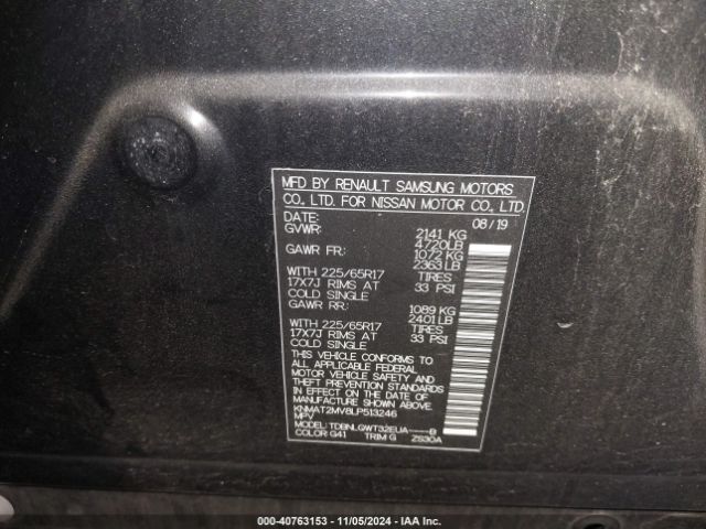 Photo 8 VIN: KNMAT2MV8LP513246 - NISSAN ROGUE 