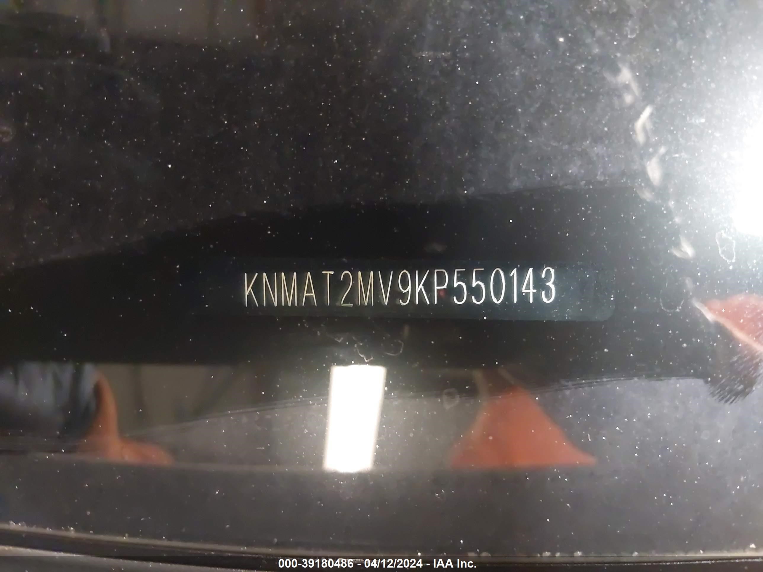 Photo 8 VIN: KNMAT2MV9KP550143 - NISSAN ROGUE 